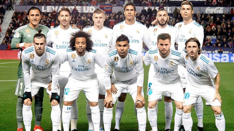 Danh sách đội hình của CLB Real Madrid 2018